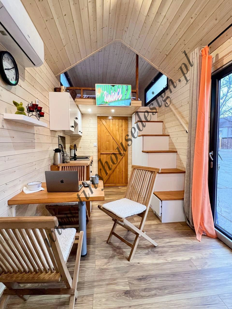 TIny house - mobilne domki - Domek Tomek - urządzone wnętrze