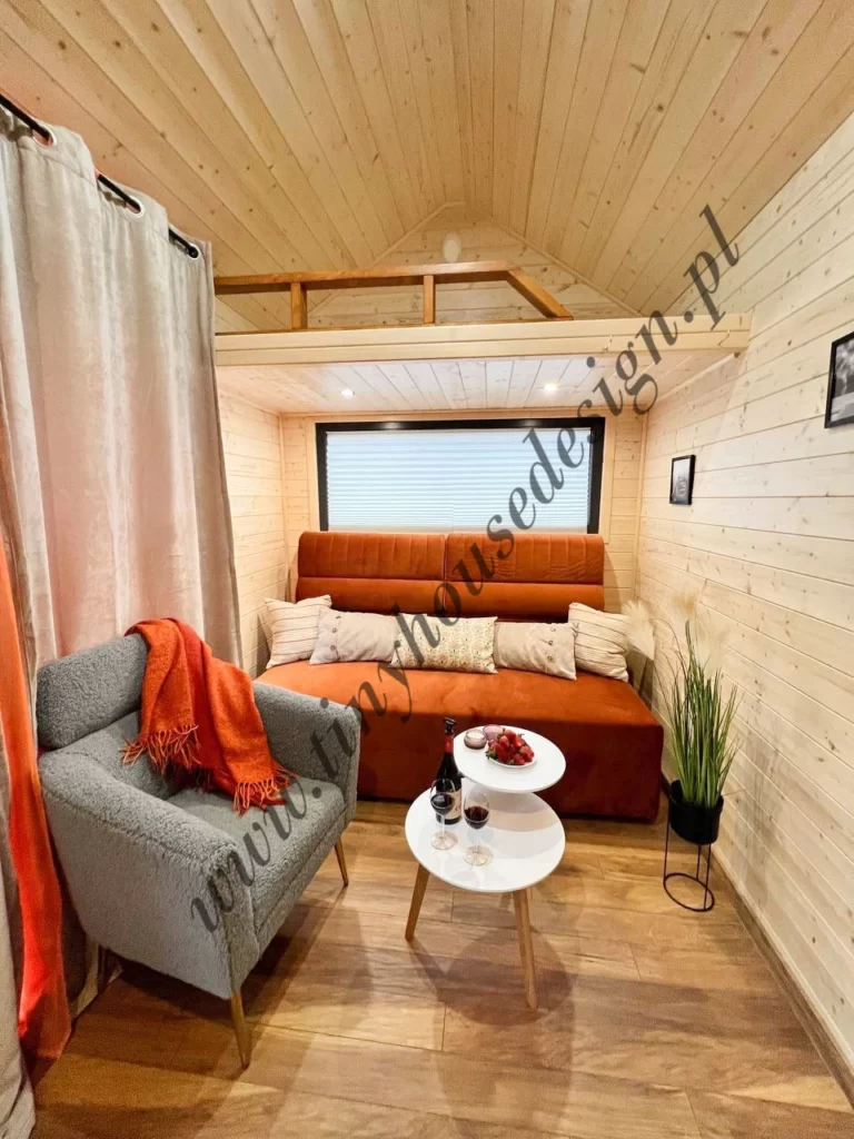 TIny house - mobilne domki - Domek Tomek - urządzone wnętrze