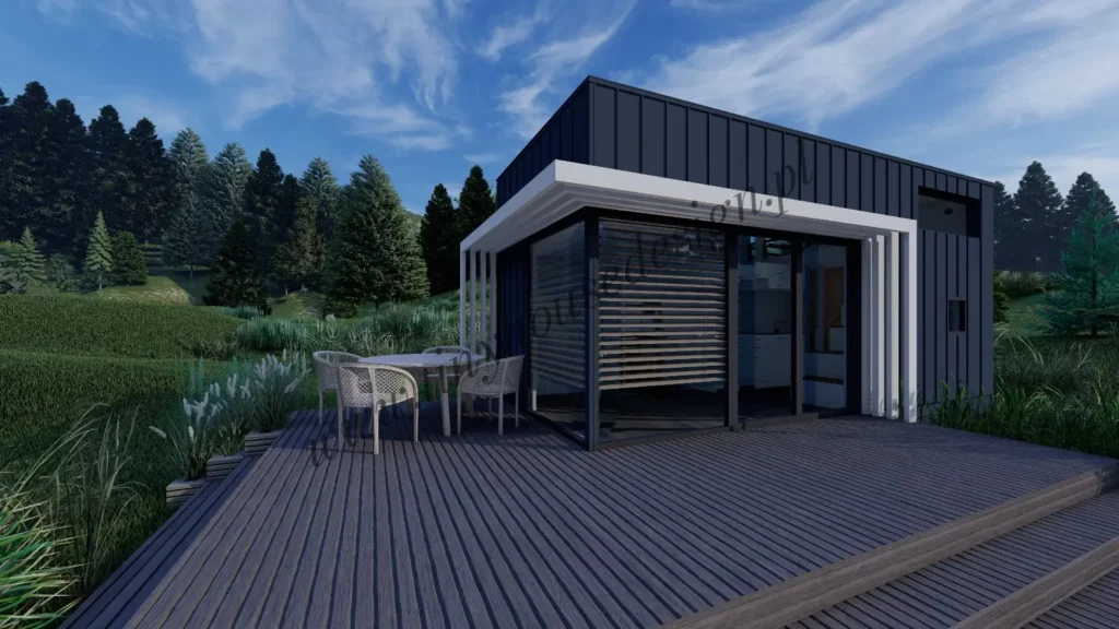 Wizualizacja domek Igor- Tiny House Design