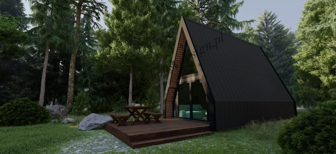 Nowoczesny domek Brda od Tiny House Design