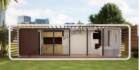 Qube House 9 z pergolą